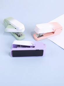 1PC Rotation Design Gradient Stapler - Stapler That Allows You To Staple Papers And Documents From Multiple Angles, Portable Study And Office Supply - Multicolor - View 8