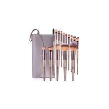Makeup Brushes 15PCS Champagne Gold Professional Makeup Brush Set Foundation Brush Blending Powder Blush Concealer Eye Make Up Brush With Bag - 香檳金 - 查看 1