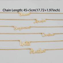 Dây chuyền khắc tên theo phong cách tối giản, trang sức khắc tên cá nhân, phụ kiện khắc tên phong cách tối giản dành cho nữ, quà tặng sinh nhật, quà tặng mẹ, quà tặng phù dâu. - Nhiều màu 2 - Xem 5