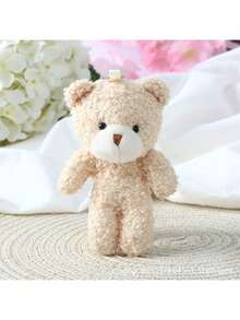 5件套毛绒腮红大头泰迪熊，可爱腮红熊毛绒玩具，西曼熊钥匙扣挂件，可爱腮红关节熊包包，可爱服装配饰熊娃娃挂件，适合万圣节、圣诞节、感恩节等节日礼物 - 彩色 - 查看 7