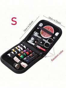 1 Set Premium Portable Sewing Tool Kit Storage Bag, Multifunctional Mini Sewing Supplies Set, Home Handmade Embroidery Kit, Retro Sewing Tools Quilting Accessories, Suitable For Travel Essentials, Home Decor, Hilo, DIY Crafts, Pants, Buttons, Crochet Hooks, Sewing Machine, Needles, Threads, Sewing Fabrics, Valentine's Day, Wedding, Carnival - Multicolor - View 9