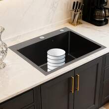 YUNRUX Kitchen Sinks - Black - View 1