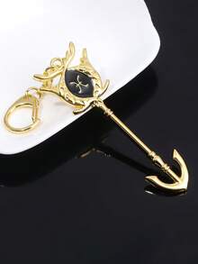 1个十二星座金色金属钥匙扣，女士款 - 星座图案钥匙圈，带龙虾扣，可作装饰包包挂饰，礼品及配饰，钥匙收纳器，设计精美，做工精细，收藏佳品 - 金色 - 查看 6