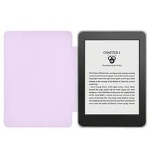Kindle Paperwhite 超透明亚克力保护套，TPU 软垫保护，自动唤醒/睡眠 - 淡紫色 - 查看 3