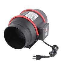 mhjVentilador de Conducto en Línea de 6 Pulgadas Aspas de Alta Densidad Táctil PP Resistente Al Envejecimiento Ventilador de Soporte de Ventilación de Montaje Separado 80W parasleeping Bags - 219165114 - Ver 2