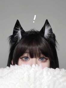 Cute Plush Headband, Cat Ear Shape, Party Role-Playing Costume Props, Stage Performance Hair Accessories, Daily Date Wear, Perfect Holiday Gift For Friends