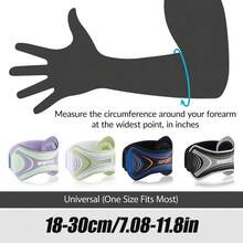 Unisex Tennis Elbow Brace | Golf Elbow Brace, Provides Elbow Compression And Support | Breathable And Washable Elbow Sleeve - Multicolor - View 3