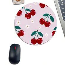 1pc Round Mouse Pad Cup Coaster Stylish Fast-Drying Non-Slip Desk Cup Mat - A - View 8