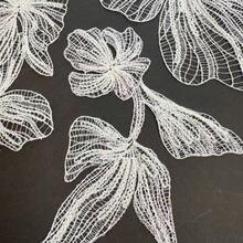 Bộ 3 miếng vá hoa ren trắng chất lượng cao, họa tiết thêu rỗng, phụ kiện tự làm váy cưới. - Ren đính kèm - Xem 5