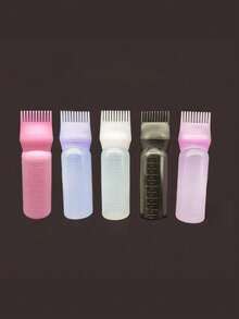 1pc Random Color Marked Hair Dye Bottle, Hair Salon Care Tools, Depilator, Face Epilator, Haircut Clipper, Barber Supplies, Hair Clips, Hair Accessories
