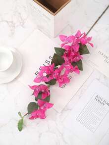 1/2支仿真三角梅，30.7英寸丝绸花枝，仿真花藤，适用于婚礼装饰、DIY插花、花瓶装饰、室内/室外点缀、节日派对装饰、家居客厅装饰、春季装饰 - 彩色 - 查看 19