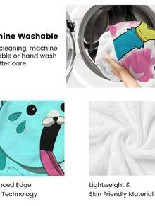 Poppy Playtime Print Flannel Blanket, Soft Polyester Fiber Blanket, Suitable For All Seasons, Comfortable Bed Sheets, Sofas, Camping, Travel, Office Essentials, Perfect Holiday Gifts, Couple Gifts, Multiple Sizes To Choose From, Pet Friendly Home Decoration, Party Decoration, Lightweight And Durable Design, Modern Style, Pet Owner's Choice - 彩色 - 查看 9