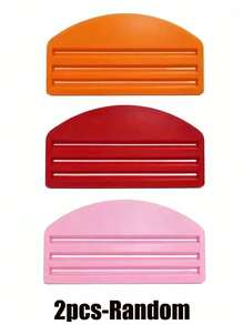 3pcs Pet Food Squeezer | Heavy Duty Plastic Pet Food Dispenser With Non-Slip Base, Easy Open Lid And One-Touch Operation - No Assembly Required, Compact Design, Durable Plastic Material, Battery-Free - Multicolor - View 9