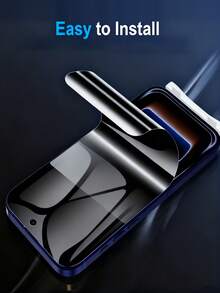 2pcs Privacy Soft PET Screen Protector Film, Suitable For IPhone 17 Pro Max/17 Pro/17 Air/17, Privacy Hydrogel Film, Non-Tempered Glass, Also Compatible With IPhone 16/16 Pro Max/16 Pro/15/14/13/12/11 Series, Anti-Peep, Anti-Scratch. - Black - View 6