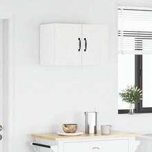 vidaXL Armoire de cuisine Blanc brillant 30 x 31 x 40 cm - Blanc - Voir 4