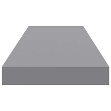 vidaXL Wandregal, Grau, 80 x 23,5 x 3,8 cm, MDF - Grau - Übersicht 7