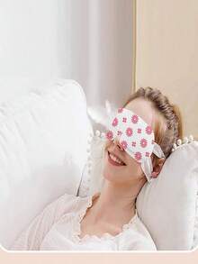 10pcs/Pack Lavender Self-Heating Steam Eye Mask, Self-Heating Compress For Travel, Nap, Sleep, Relaxation - Purple - View 4