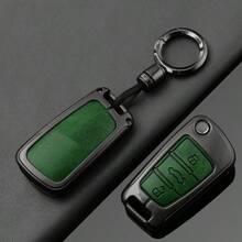 Folding Leather Alloy Key Case For Cars, Shell Holder For Audi Q3 8u F3 S, Line Protection, Key Ring, Car Accessories - Audi - View 5