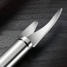 3PCS 5 In 1 Multifunctional Shrimp Line Fish Maw Knife Stainless Steel Line Knife - Silver - View 3