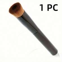 1 Piece Black Makeup Brush, The Primer Brush Whose Bristles Fit The Details, Suitable For Concealer, Isolation, Liquid Foundation, Soft And Comfortable Facial Makeup Tools - màu đen - Xem 9