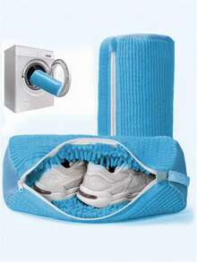 1pc Slouchy Shoe Washing Bag - Washing Machine Dedicated Laundry Care Bag - Wash Bag - Prevent Shoe Deformation - Shoe Wash Bag - Multicolor - View 9