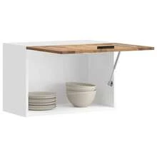 vidaXL Armadio murale da cucina Porto vieux bois bois d'ingénierie - Castano - Visualizzare 2