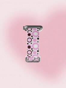 1pc Soft Elastic Breathable Polka Dot Replacement Watch Band, Compatible With Samsung, Garmin, Honor Smartwatches, 38mm 40mm 41mm 42mm 46mm 45mm 44mm 49mm, Fashionable Casual Multi-Color Silicone Watch Strap Compatible With Apple Watch Ultra SE/11/10/9/8/7/6/5/4/3/2/1 - Multicolor - View 4