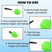 30 Pcs Trout Float Foam Teardrop Strike Fishing Bobbers Fishing Floats Fly Fishing Strike Indicators For Trout Offshore Saltwater Freshwater - màu xanh lá - Xem 4