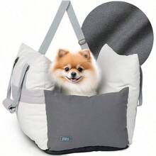 ESQUIMAL Asiento de Coche para Perro Transportadora para Automóvil Asiento de  Cama de Viaje para Mascotas Gris Hueso 47x53x44 cm - GrisHueso - Ver 1