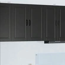 vidaXL Armadio da cucina Nero 80 x 31 x 80 cm Legno d'ingénierie - nero - Visualizzare 2