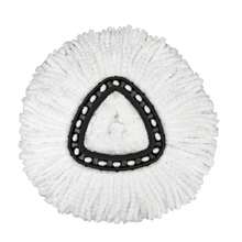 Mop Replace Head, 3 Pack Spin Mop Replacement Head Easywring 1-Tank System, Easy Cleaning, Microfiber, Machine Washable - 白色 - 查看 3