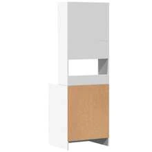 vidaXL Armadio da cucina bianco 60x50x180 cm in legno ingegnerizzato - Bianco - Visualizzare 6