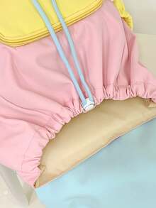 新款返校季多巴胺灵感轻便便携经典时尚多功能舒适大容量背包（不含配件） - 藍色 - 查看 4