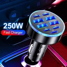 1/2个4USB+5PD 38W快充车载充电器适配器，兼容USB/Type-C充电线 - A - 查看 8