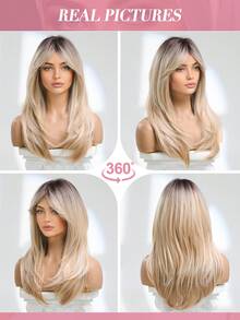 TOPSHE 22 Inch Heat Resistant Synthetic Wig - Perfect For Everyday, Special Occasions, Beginners, Valentine's Day, Mother's Day, Birthday, Holidays, Parties, And Social Media Content Creation - Multicolor - View 8