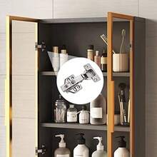 ccArmario de Pared Estrecho de 3 Niveles para Espacios pequeños baño y Cocina Armario con Puertas Armario de Pared para organizar cosméticos y medicamentos Color: Puerta Izquierda tamaño:nn - como en la foto - Ver 2