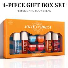 MODESS SOLO EN IBIZA 8-Piece Set, Body & Hair Fragrance Mist And Body Cream Gift Box For Men And Women, Long Lasting Fragrance, 4 Different Scent, Perfect For Holiday Gifts, Dating, Daily Life, Parties, 3.4 Fl Oz Perfume, 30g Body Cream - 8-Piece Gift Set - 查看 4
