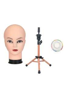 这些光头男女模特的头部都配有可调节的定位销，用于制作假发、展示帽子和眼镜等。 - 駝色 - 查看 9