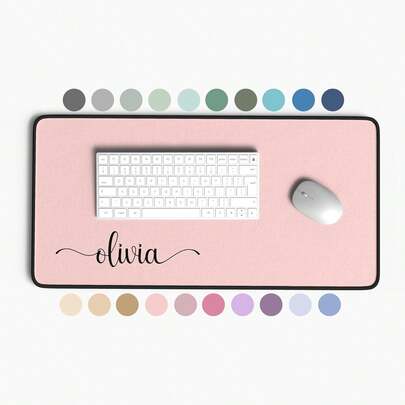 1PC Personalized Name Large Mouse Pad With Stitched Edges, Custom Rectangle Mousepad Gift For Friend, Girlfriend, Boyfriend, Perfect Boy Gift For Birthday, Anniversary, Valentine's Day, 26 Years Back-To-School Season - 23.6" X 13.8"