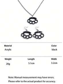 1pc Fashionable Pink Pendant Necklace, Punk Hip-Hop Style Women's Jewelry, Suitable For Party, Banquet, Travel, Holiday And Daily Wear - Geometry - View 15