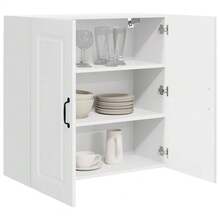 vidaXL Armadio da cucina Kalmar Blanc brillante 80 x 31 x 80 cm - Bianco - Visualizzare 3
