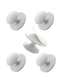 1/5 Packs Self Adhesive Cabinet Knobs, No Drilling Self Stick Drawer Knob, Stick-On Kitchen Cabinet Stainless Steel Handle Pull For Window, Wardrobe, Dresser, Cupboard, Closet - Multicolor - View 13