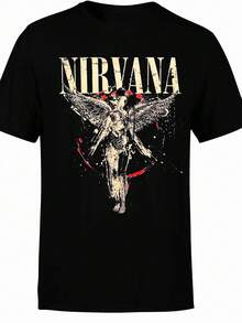 Kit Of 3 Rock And Roll Band T-Shirts,  Rock Shirt, Unisex, 100% Cotton, Men's And Women's - 黑色 - 查看 4