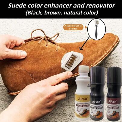 3-In-1 Suede Dye Kit - Includes 3 Color Options, Applicator, And Suede Brush - Suede Color Restorer For Shoes, Boots, Jackets, Handbags, Etc. - Black Suede Dye And Care Products, Shoe, Spring Summer Picks, Brides Maid Gifts, Room, Bedroom Decor, Bedroom Decor, Beach, Travel, For Men, For Women, Vacation, Women's Day, Travel Essentials, Wedding Favors, Y2k, Bedroom, Car Accessories Women, Kitchen Decor,Wedding,Y2k,Party