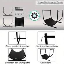 Firewood Racks - Black - View 11