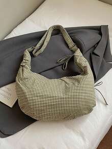 Nylon Plaid Fashion Crossbody Bags Casual Large Capacity Commuting Women's Bags Versatile Women's Handbags - Multicolor - View 2