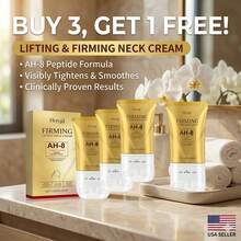 Hoygi BUY 3, GET 1FREE! AH-8 Firming Neck Cream,Firming Neck Cream For Crepey Skin Body Care Comfort,Moisturizing, Tightening Skin Repair,Roller Design For Double Chin Reduce - BUY 3, GET 1FREE! - 查看 12