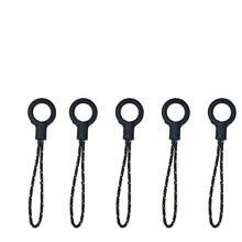 10pcs Oval Metal Carabiners | Alloy + Woven Lanyard, Simple Black/Gold/Silver Multi-Color, Portable Anti-Lost Carabiner Clips For Backpack, Keys, Flashlight, And Convenient For Outdoor Activities