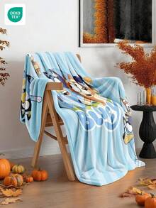 Bluey 1pc  Flannel Blanket - Perfect For Room Decor, Ultra Soft, Lightweight, Cartoon Print Includes  Throwing Balloons,  & Mom, Great For Home Use, Daily Use, Also A Birthday Gift For Friends, Family Or Yourself, Cozy & Warm. Note: Size Is 28*39 Inches - Very Small. - Multicolor - View 10