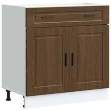 vidaXL Armario de cocina Porto chêne marrón madera de ingeniería - Marrón - Ver 1